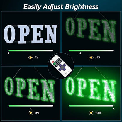 Open Sign for Business Super Bright LED Flashing Open Signs 40x14 Inch Large - Image 4