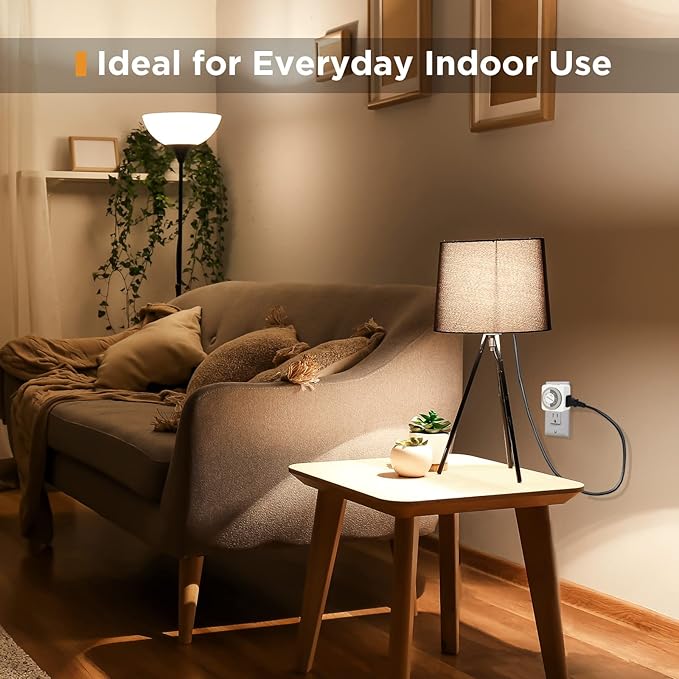 G-Homa Timers for Electrical Outlets, 24 Hour Indoor Plug-in Mechanical Timer - Image 6