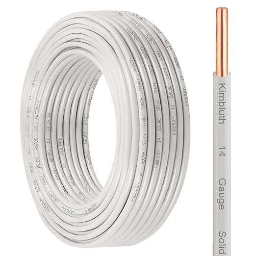 THHN Wire 14 Gauge 25 FT OFC Electrical Wire, 14 AWG Solid Copper Wire Rated up by SimpleandPractical