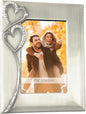Silver Picture Frame 4x6 with Hearts – Thoughtful Gift Idea for Weddings, Engagement for Couples, Newlyweds, Bridal Shower, Anniversary, Valentines
