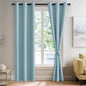 JIUZHEN Light Blue Blackout Curtains by JIUZHEN