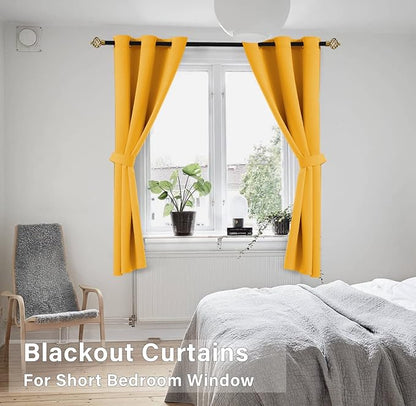 KOUFALL Fun Blackout Curtains for Kids Bedroom, Short Black Out Playroom - Image 2
