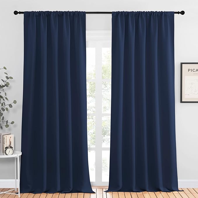 NICETOWN Navy Curtains Blackout Draperies by NICETOWN