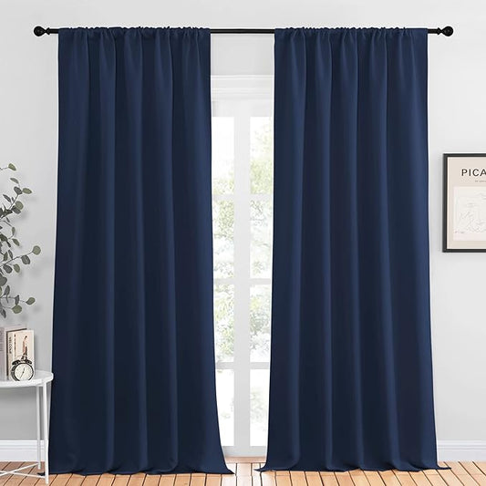 NICETOWN Navy Curtains Blackout Draperies by NICETOWN