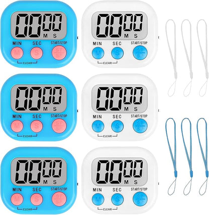 ZILLEEN Classroom Timer for Kids Teachers 6 Pack Digital Timers by ZILLEEN