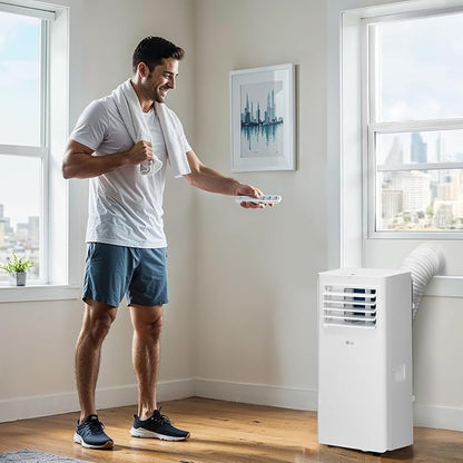 LG 5, 100 BTU / 9, 000 BTU Portable Air Conditioner, Cools 150 Sq.Ft., Quiet - Image 6