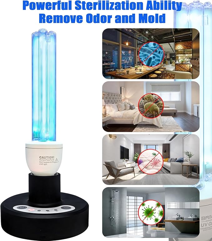 BAIMNOCM UV Light Sanitizer, UVC Disinfection Lamp - Image 6