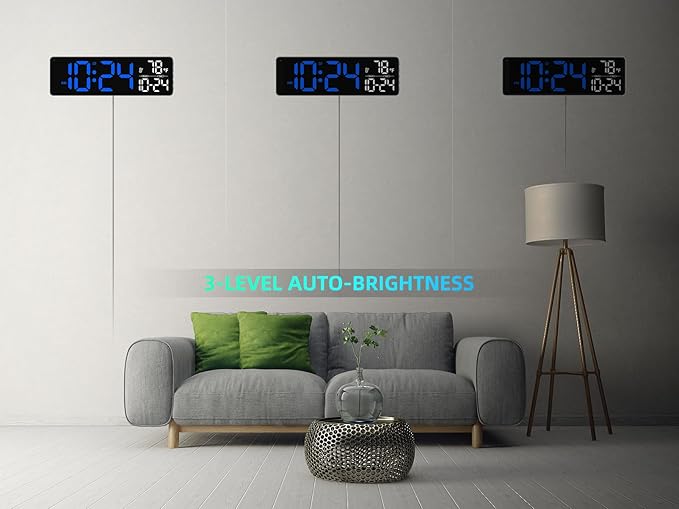 Large LED Digital Wall Clock - Image 6