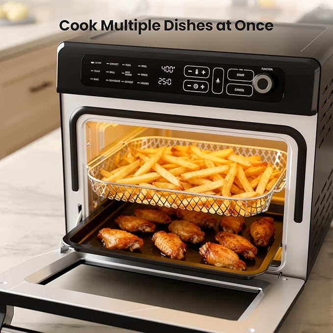 Kismile 25QT Air Fryer Toaster Oven Combo, 12-in-1 Large Countertop Convection - Image 6