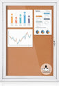 Outdoor Bulletin Board Weatherproof 36x24 in, Enclosed Bulletin Board by EVERSUPPLY