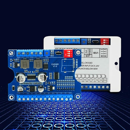 80W Vocie Playback Module, CH358D Low Lever Trigger 8MB DC 9-24V Sound Board by JRGKJCP