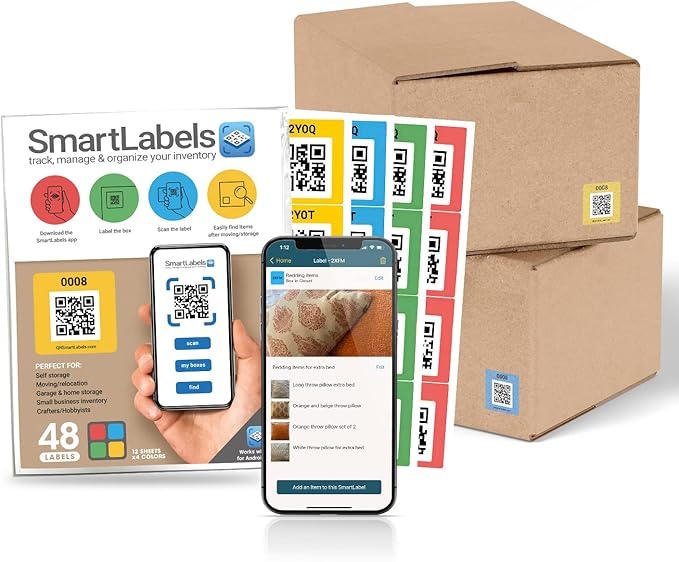 Smart Labels QR Code Stickers Pack of 48 Made in USA - Image 8