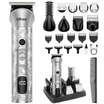 Ufree Beard Trimmer for Men, 7 in 1 Electric Shavers Razor, Cordless Hair by Ufree