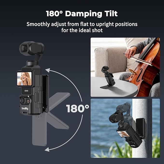 SMALLRIG Magnetic Mount Stand for DJI Osmo Pocket 3, 180° Adjustable Holder - Image 3