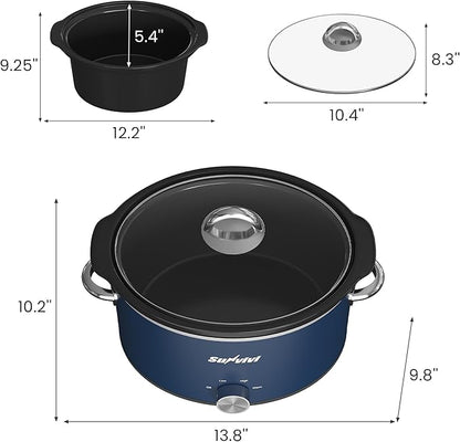 Sunvivi 4 Quart Slow Cooker & Mini Food Warmer - Image 9