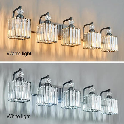 BBLLWJ 5 Light Bathroom Vanity Light Modern Black Vanity Light Fixtures - Image 4