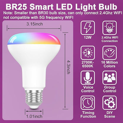 HYDONG Smart RGB Bulb, Smart Bulbs Compatible - Image 2