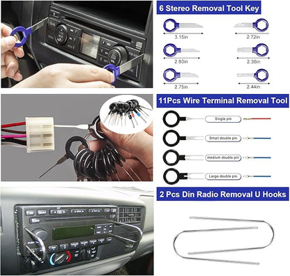 Trim Removal Tool Kit 250Pcs Car Removal Tool Kit Pry Tool Set Auto Clip Pliers - Image 7