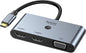 Selore USB C Docking Station 3 Monitors, USB C to Dual HDMI VGA Adapter by SeloreS-Global