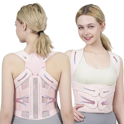 Posture Corrector for Women and Men Upgraded Back Brace, Adjustable Back by Sloworld