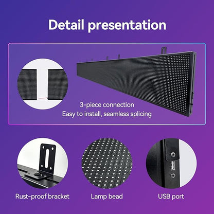 P10 Scrolling Led Sign Message Board Programmable Outdoor Publicidad Negocio - Image 6