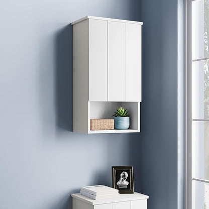 Bathroom Wall Cabinet with Single Door, Soft-Close Hinges, 15x27 inch Wooden - Image 4