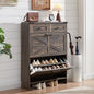 Shoe Storage Cabinet, Farmhouse Shoe Organizer by Barnyatoh