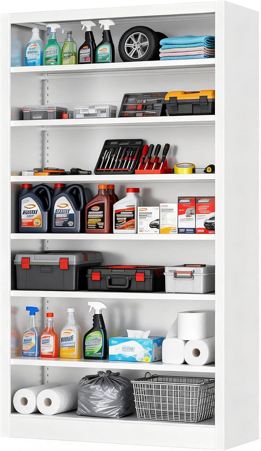 6-Tier Adjustable Steel Garage Storage Shelf by OSEILLC