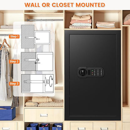 27.56"H Large Safe Box for Home & Office, 6.1 cu ft Anti-Theft Safety Box - Image 9