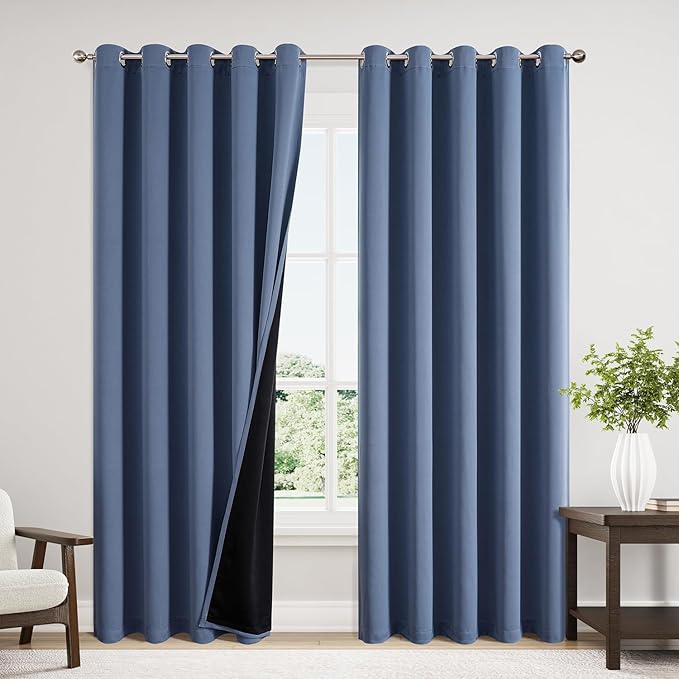 ChrisDowa 100% Blackout Curtains 84 inch Long by ChrisDowa