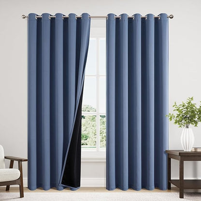 ChrisDowa 100% Blackout Curtains 84 inch Long by ChrisDowa