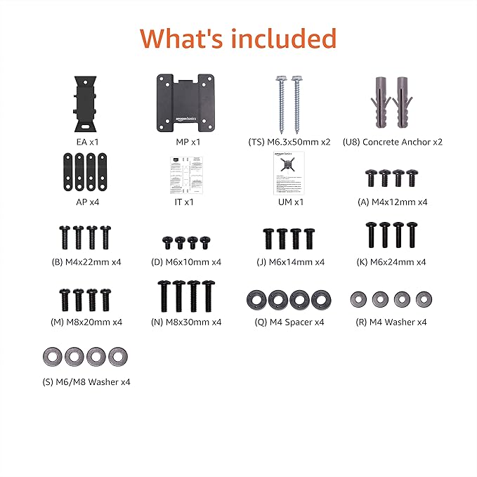 Amazon Basics Tilt TV Wall Mount fits 12-40 inch TVs and VESA 200x200 - Image 12