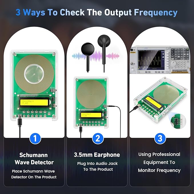 Adjustable Frequency Generator for Healing, 7.83Hz Schumann Resonance Generator - Image 4