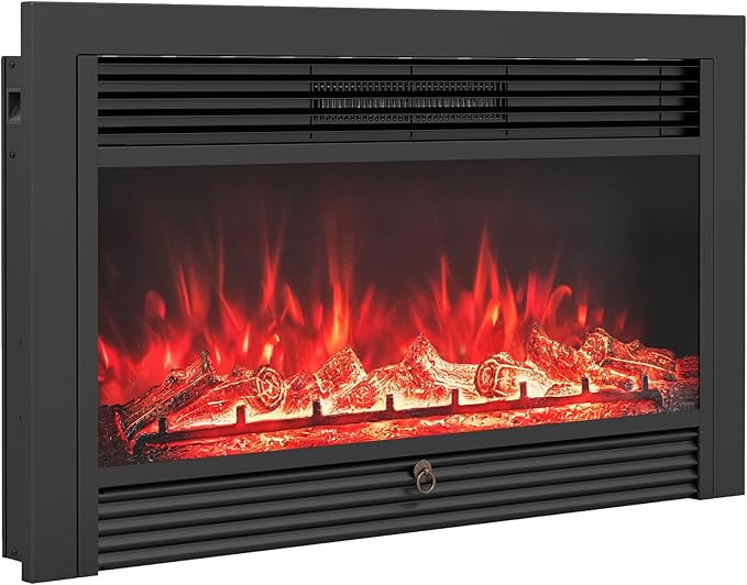 Giantex 36" Electric Fireplace Insert, Wall Recessed/Mounted, Freestanding by Giantex