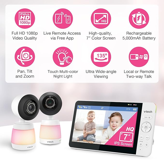 VTech Smart WiFi Baby Monitor - Image 2