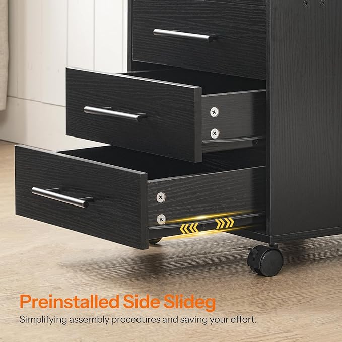 HOOBRO 7-Drawer File Cabinet, Wooden Office Cabinet - Image 6