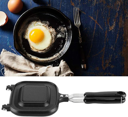 Double - Sided Nonstick Fry Pan Sandwich Toaster, Electric Breakfast Maker - Image 3