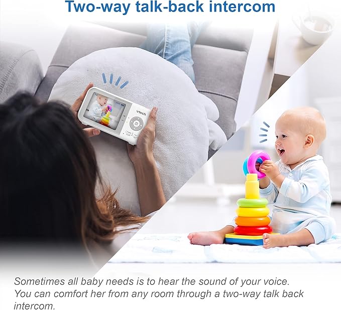 VTech VM923 Baby Monitor, 2.8” Screen, Pan-Tilt-Zoom, 1000ft Long Range - Image 6