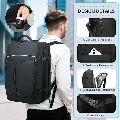 Vacuum Compression Backpack for Travel, 47L Expandable Backpack - Image 7