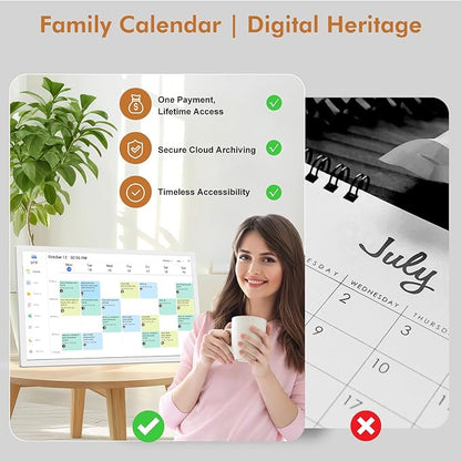 24" Digital Calendar Picture-Frame for-Meal-Planner - Image 9