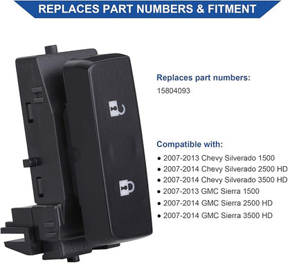 Obaee Power Window Control Switch Button & Front Driver Side Door Lock & Mirror - Image 4