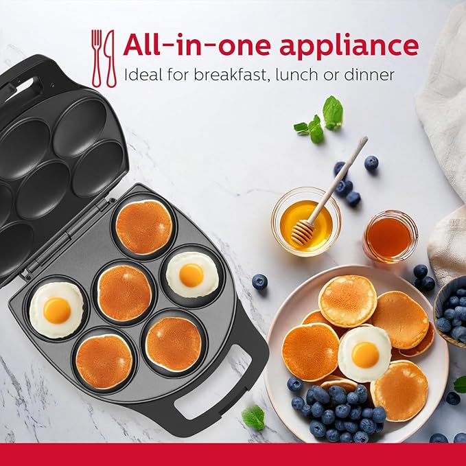 Holstein Housewares Non-Stick 6-Section Multi-Food Maker - Image 2