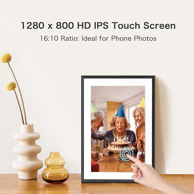 Digital Picture Frame, 10.1'' Frameo Digital Frame Wifi, 32GB Memory, 1280*800 - Image 6