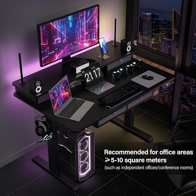 48 * 30 Inches Electric Standing Widened Desk Adjustable Height - Image 8