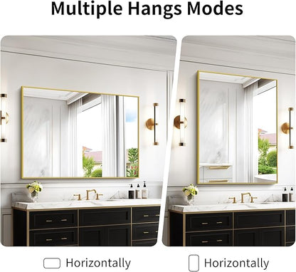 36x48inch Bathroom Mirror, Large Rectangular Wall Mirrors - Image 5