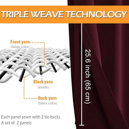 Hiasan Short Blackout Curtains for Bedroom - Image 4