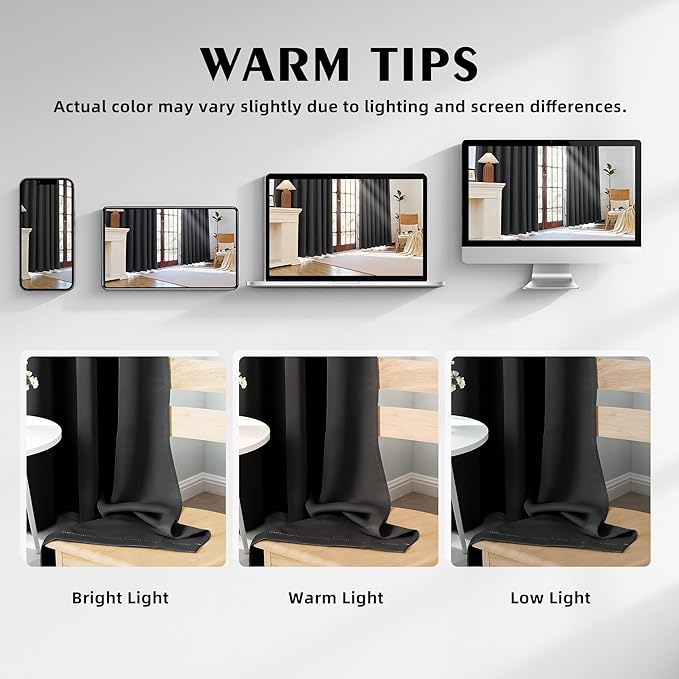 100% Blackout Curtains 84 Inch Length - Image 6
