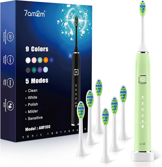 7AM2M Sonic Electric Toothbrush by 7AM2M