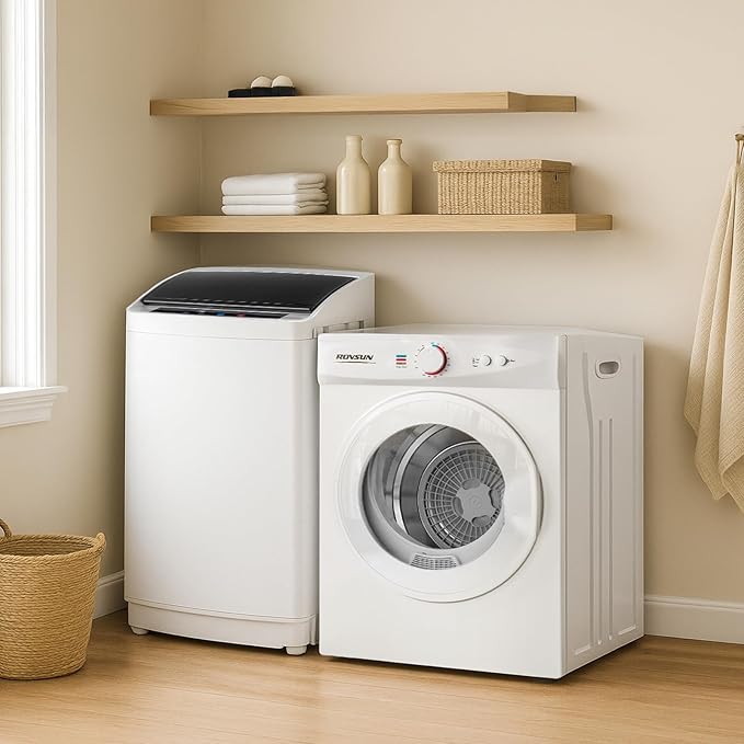 ROVSUN 1.8CuFt Portable Clothes Dryer and 17.8LBS Full-Automatic Washing - Image 3