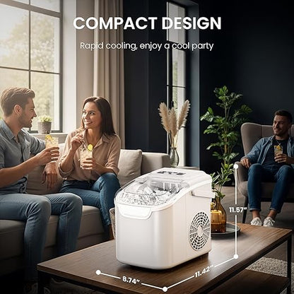 Antarctic Star Pro-Grade Countertop Ice Maker, 8 Cubes in 6 Mins, Self-Cleaning - Image 7